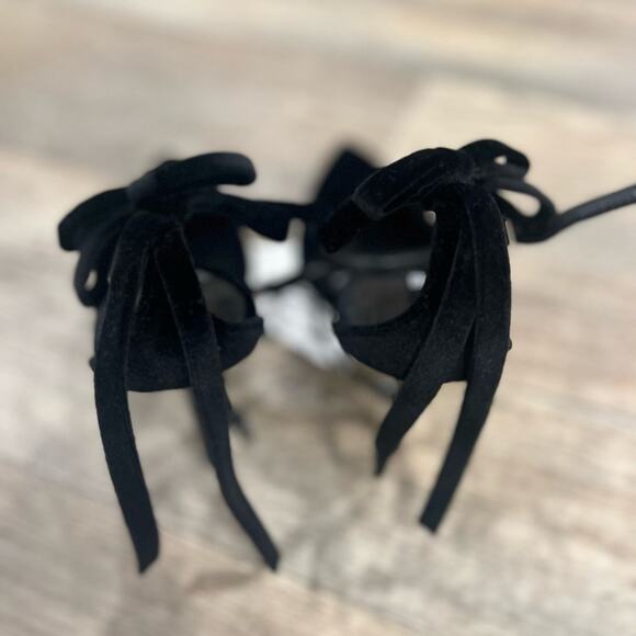 ZARA Black Pointed Toe Heels with Bow NWT - Picture 12 of 16